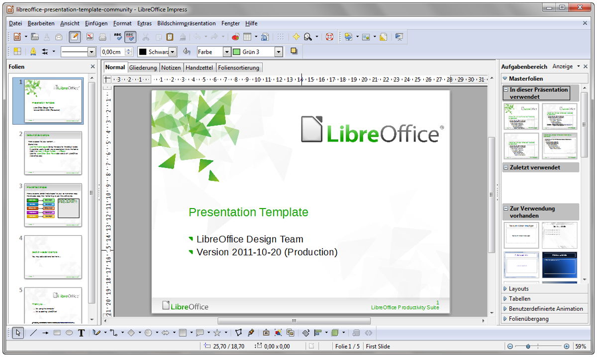 LibreOffice - Impress pod Windows 7
