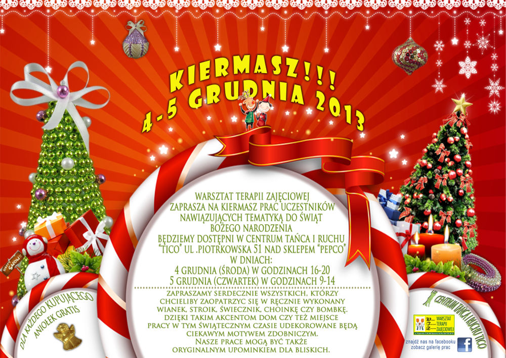 Warsztat Terapii Zajęciowej zaprasza na kiermasz