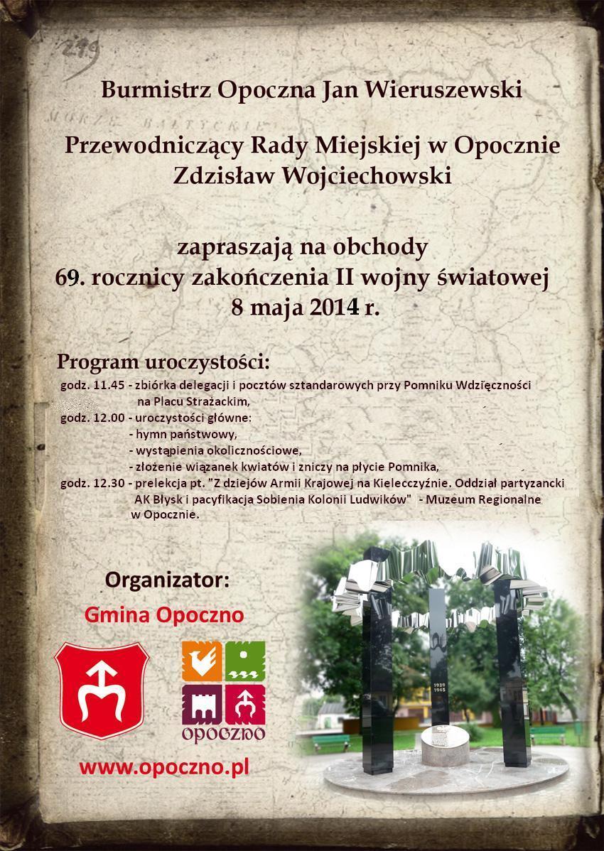 69 rocznica zakończenia II wojny światowej 