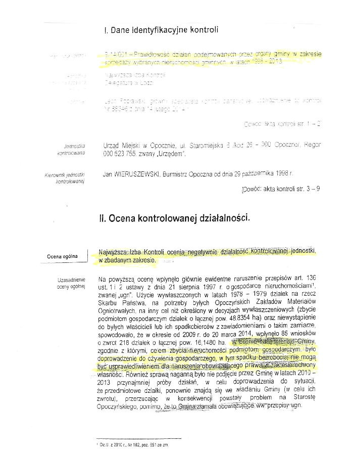 Burmistrz bezprawnie sprzedał 46 hektarów gruntów inwestycyjnych z których wywłaszczeni zostali mieszkańcy, inwestycji brak!