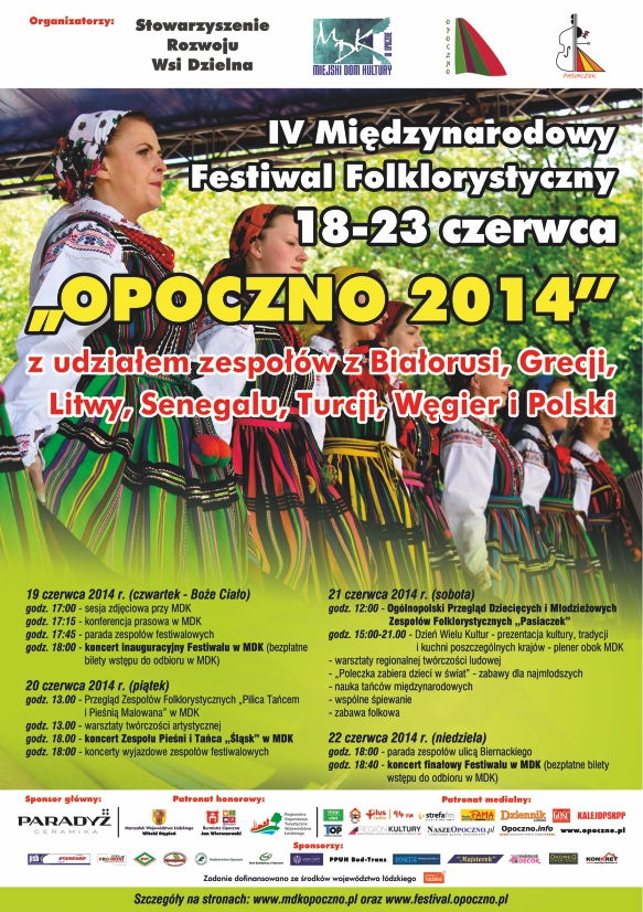IV Międzynarodowy Festiwal Folklorystyczny Opoczno 2014