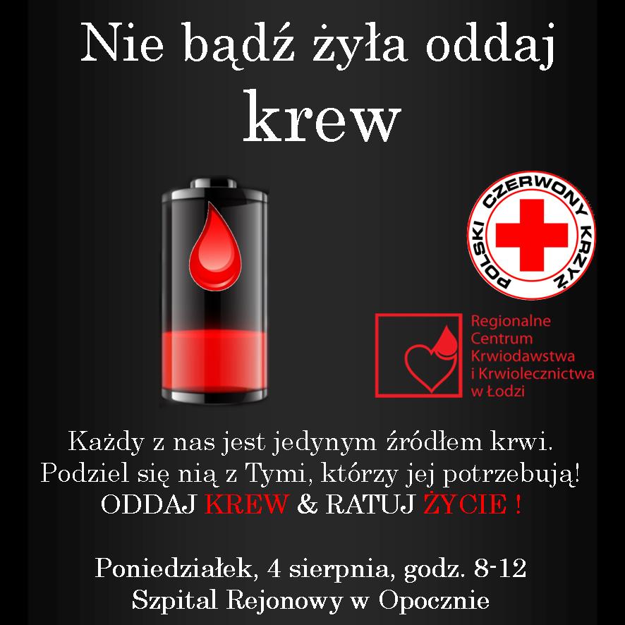 Nie pozwólmy, by zabrakło krwi