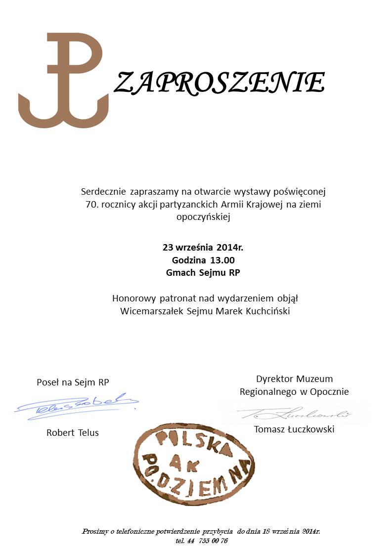 W 70. rocznicę akcji partyzanckich AK na ziemi opoczyńskiej