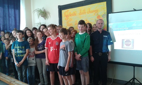 O cyberprzemocy w gimnazjum w Wygnanowie / fot.: KPP Opoczno