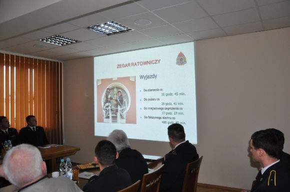 Narada podsumowująca działalność KP PSP w Opocznie w 2014 r. / fot.: PSP Opoczno