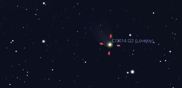 Kometa Lovejoy widoczna gołym okiem