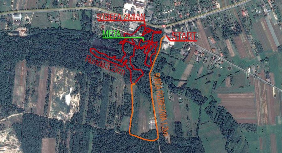 Duathlon MTB w Mroczkowie Gościnnym - przebieg trasy