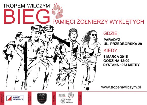 "Tropem Wilczym - Bieg Pamięci Żołnierzy Wyklętych” w Paradyżu "Tropem Wilczym - Bieg Pamięci Żołnierzy Wyklętych” w Paradyżu